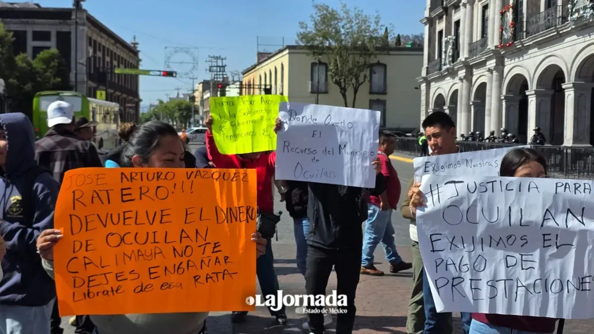 Ocuilan: Sin resolverse pagos de prestaciones,  acusan despido de funcionarios