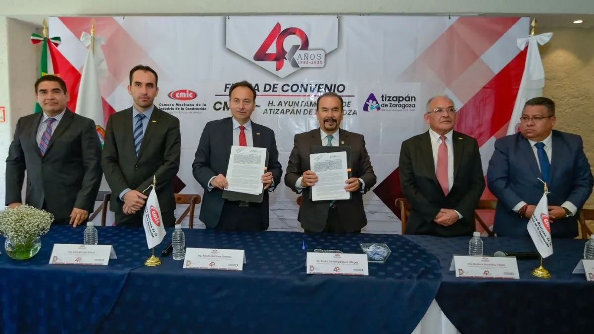 Atizapán firma convenio para elevar la calidad de las obras de infraestructura