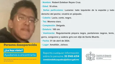 Robert habría salido en marzo del 2024 con destino a Jalisco.