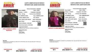 Alerta Amber: Se busca a los menores Flores Mariano, desaparecieron en Toluca