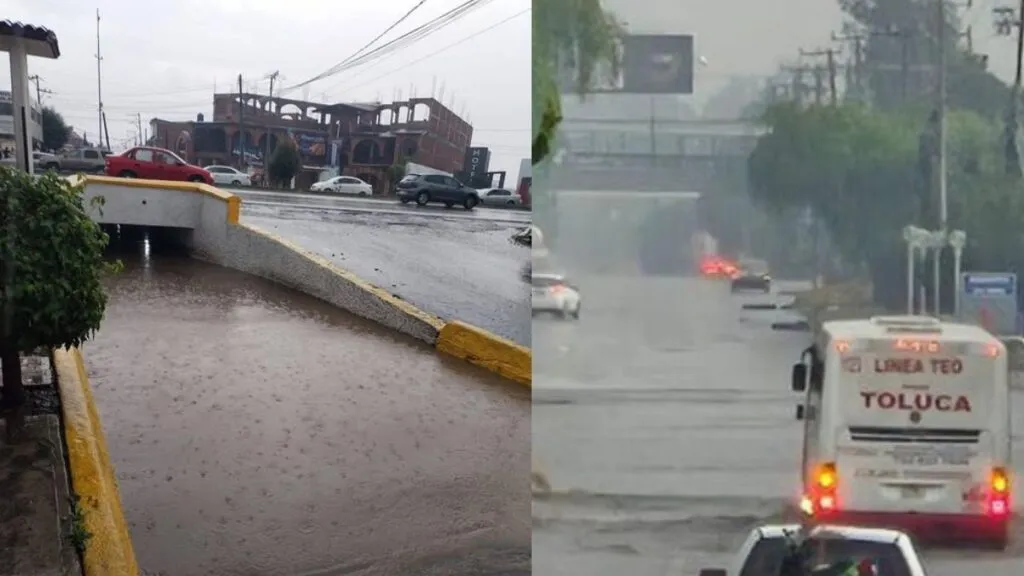 Municipios del Edomex que se inundaron tras presencia de lluvias