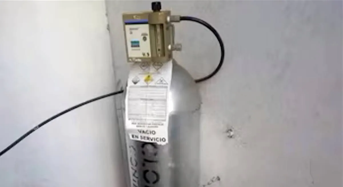 Localizan cilindro de gas cloro