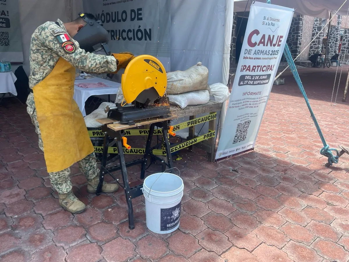 Canje de Armas 2025 retira más de 500 armas en el oriente del Edomex