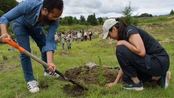 Almoloya de Juárez arranca campaña estatal de reforestación con más de mil participantes