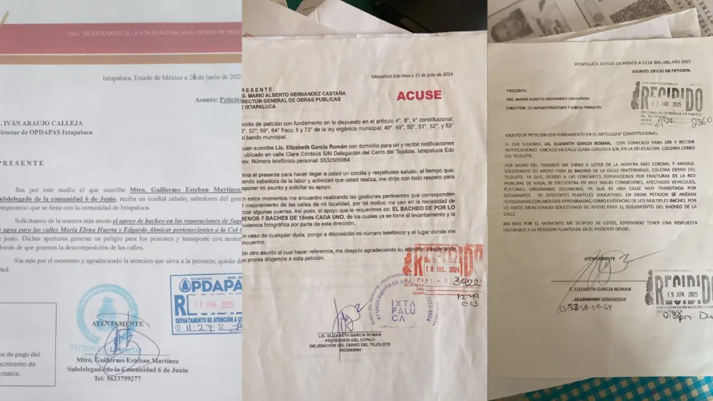 Coladeras y calles deterioradas causan accidentes en Ixtapaluca