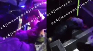 Así fue como pasajeros dan paliza a ladrones en la Agrícola Oriental en Iztacalco.