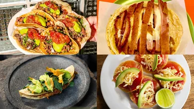 Tacos de El Califa de León, la primera taquería con estrella Michelin en la historia, reconocida también en 2025.