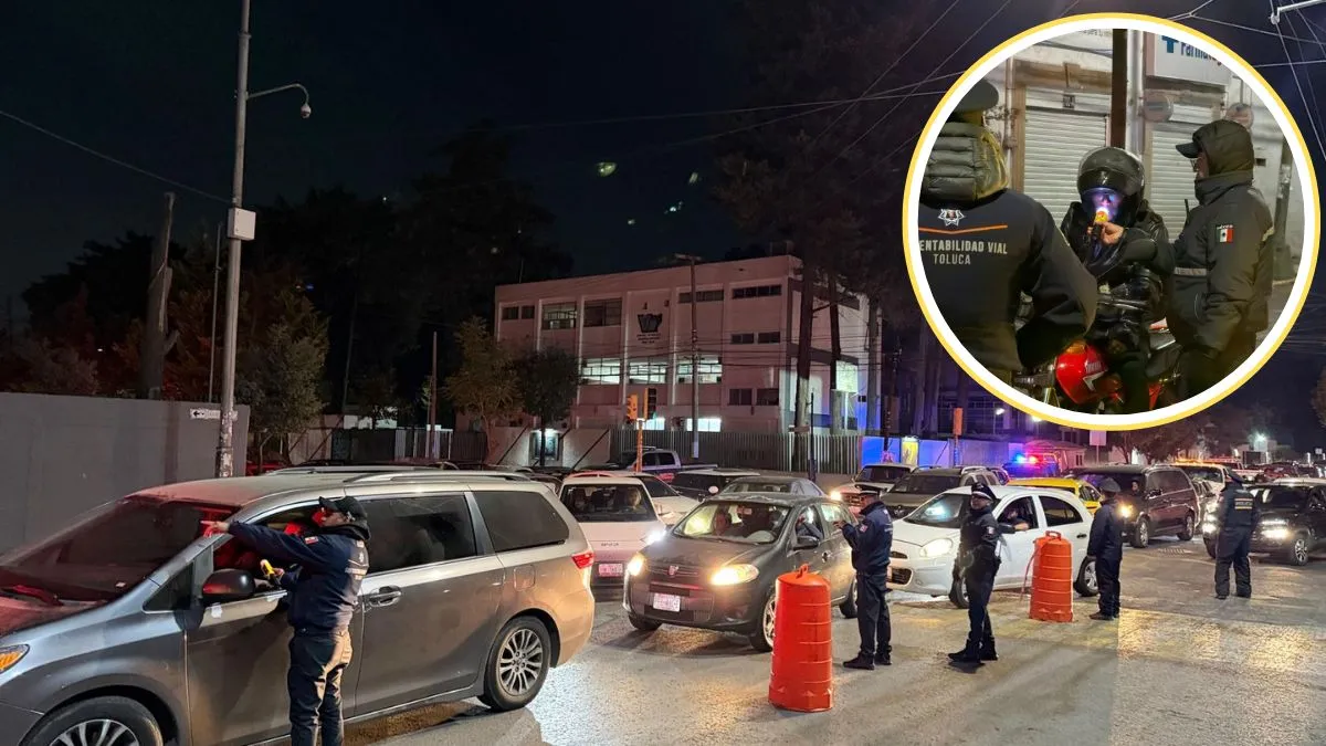 Operativo “Conduce sin Alcohol” en Toluca detecta a 34 conductores en estado de ebriedad