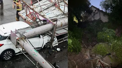 Tlalnepantla en alerta por árboles desplomados y techumbres caídas