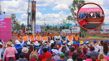 Arranca obra del puente Peñón-Texcoco y la avenida 602; asiste Delfina Gómez al banderazo