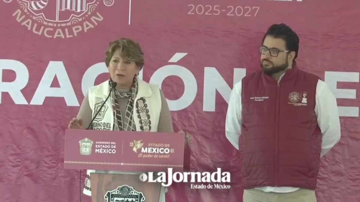 Delfina Gómez e Isaac Montoya inauguran lateral del Periférico en Naucalpan