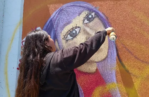 Mujeres en el grafiti, por la paz e igualdad 