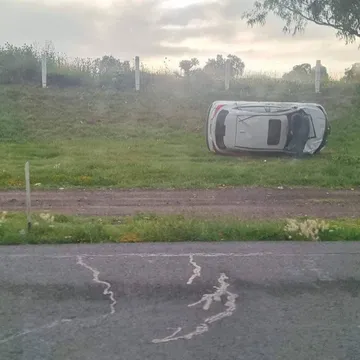 Reportan volcadura en la México-Pachuca