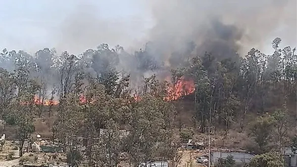 Incendio en la Sierra de Guadalupe, Tultitlán, alerta a vecinos