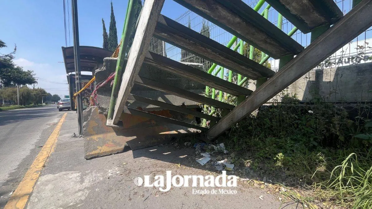 Peatones señalan falta de mantenimiento y seguridad en puentes peatonales