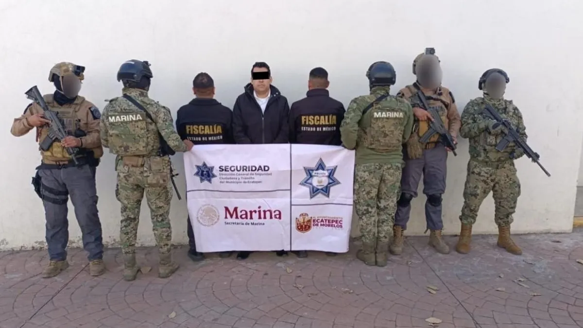 Detienen durante Operación Enjambre a Óscar "N" ex policía de Chicoloapan