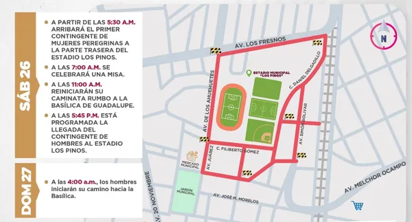 Cuautitlán informa sobre operativo especial con motivo de peregrinación religiosa