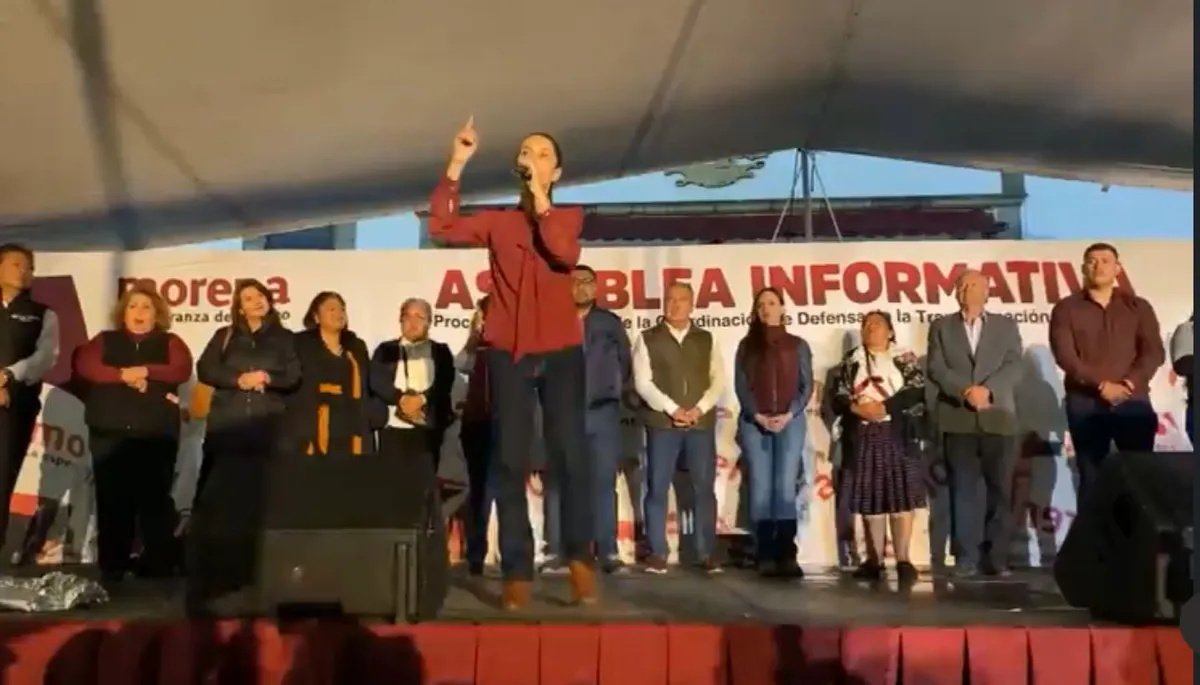 Asamblea informativa de Claudia Sheinbaum, reúne miles de simpatizantes
