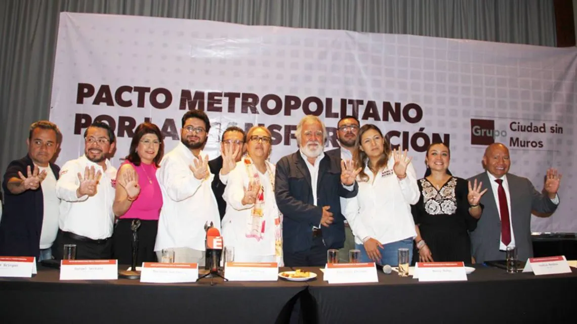 Valle de México: Candidatos a alcaldes firman pacto “Ciudad Sin Muros”