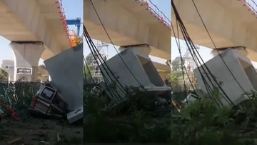 Cae tramo del Tren Interurbano en zona poniente del Valle de México