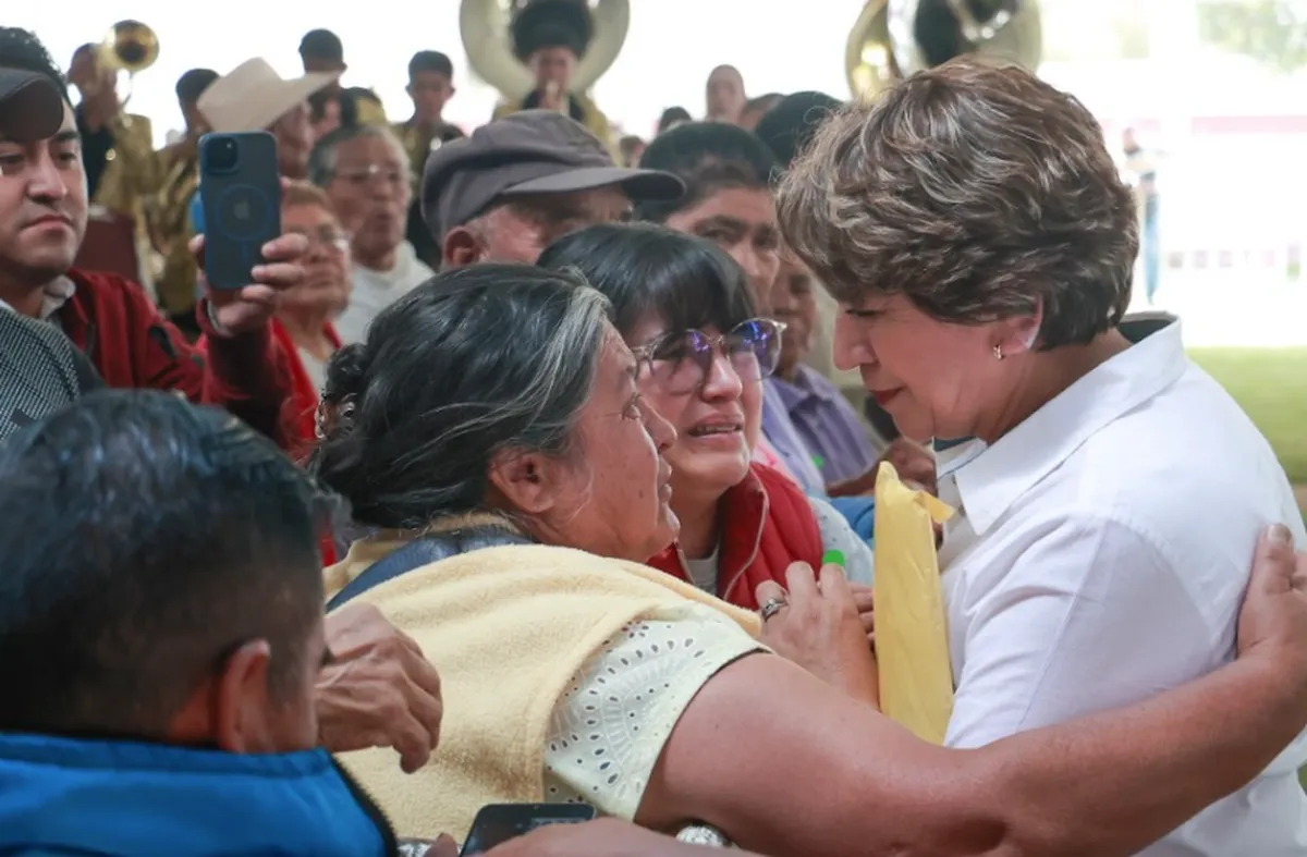Impulsa Delfina Gómez el bienestar en la región norte de la entidad 