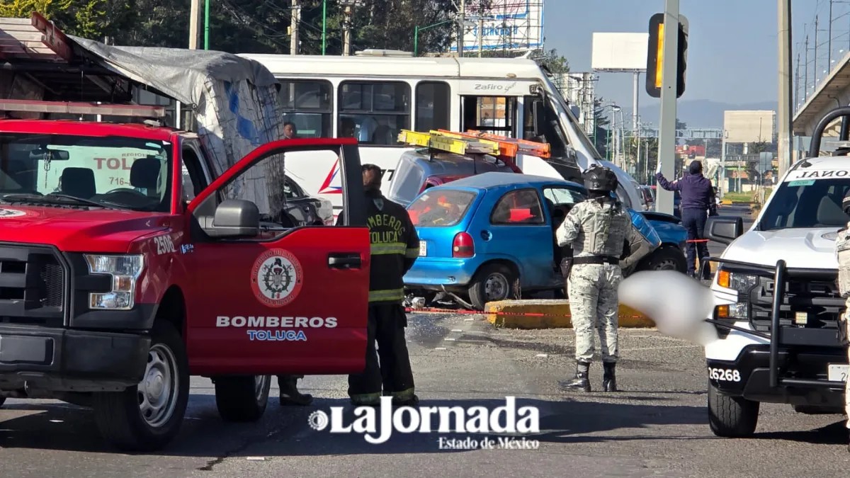 Accidente en Las Torres en Toluca deja un fallecido