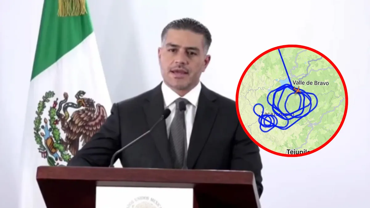 “No es un avión militar”: Harfuch explica por qué un dron de EU voló sobre el Estado de México.