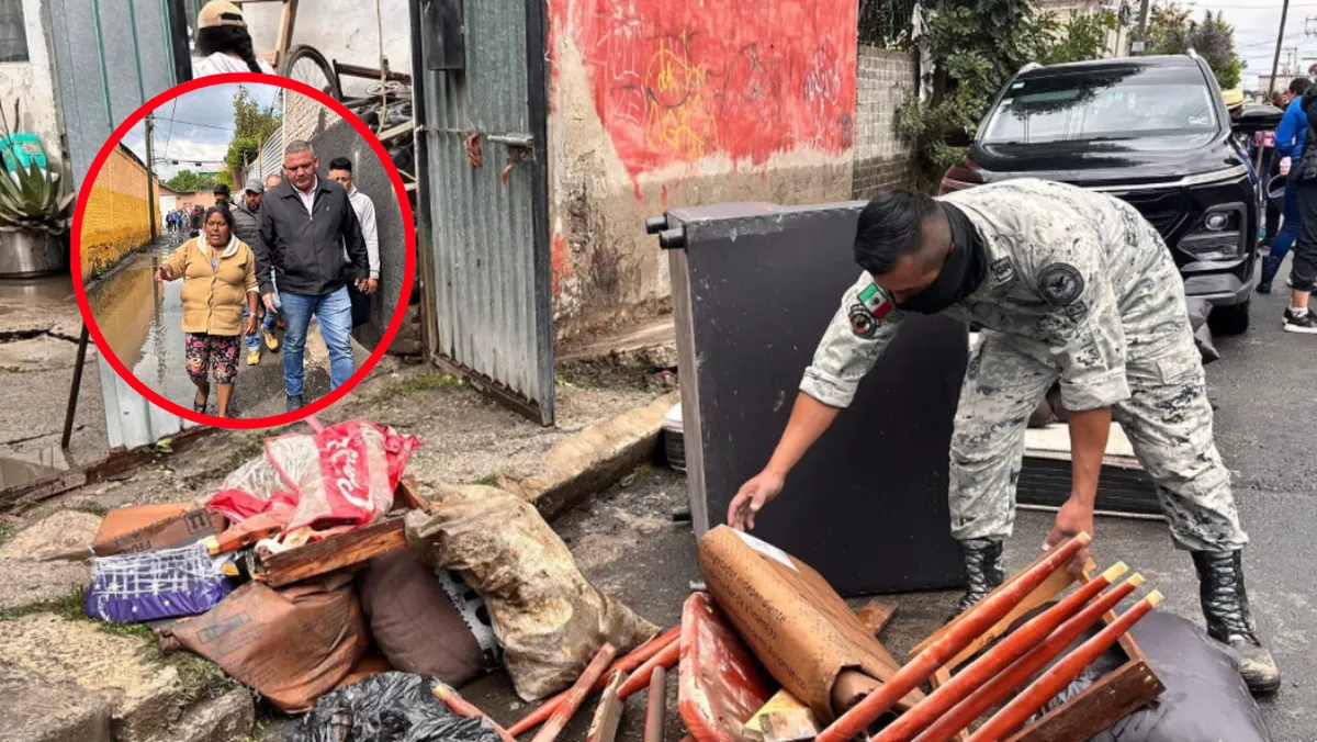 Inundaciones afectan a seis colonias del Valle de Chalco