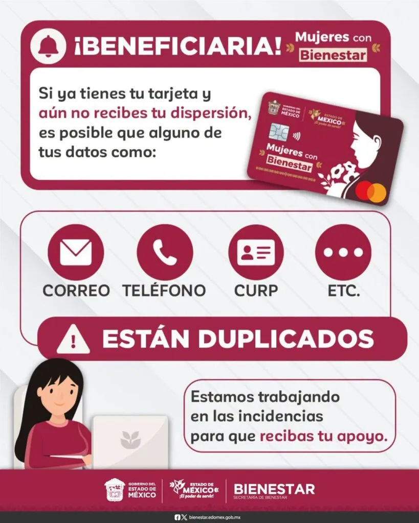 Mujeres con Bienestar Edomex 2026: ¿Ya tienes tu tarjeta y aún no recibes tu PAGO? Autoridades explican la razón