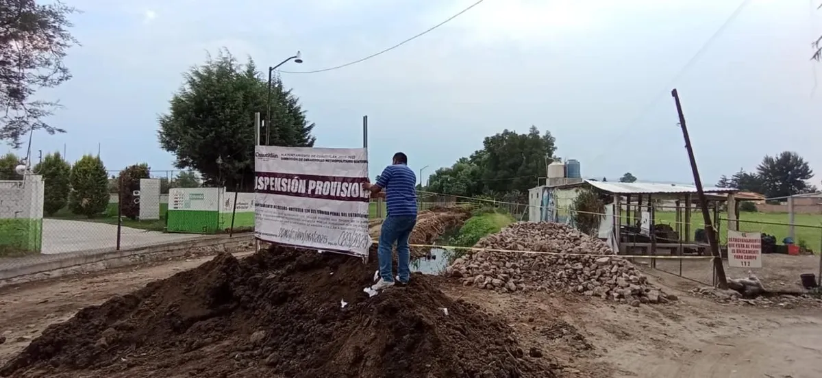 Suspenden obras que afectaban al Río Chiquito en Cuautitlán
