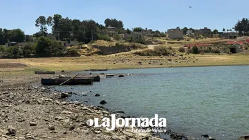 Aumenta temor en Villa Victoria de que presa se seque por bajo nivel