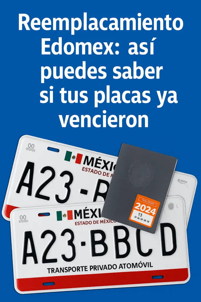 Reemplacamiento Edomex 2025: cómo saber si tus placas ya vencieron y hacer el trámite paso a paso