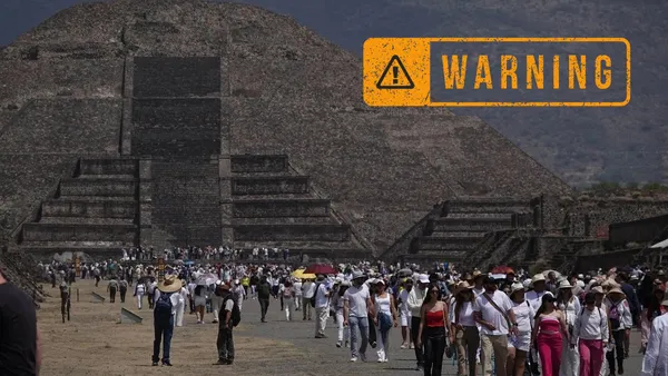 Grupo de presuntos extorsionadores opera en entradas de Teotihuacán, alertan trabajadores turísticos.