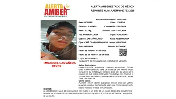 Alerta Amber: Se busca a Emmanuel Castañeda Reyes, desaparecido en Tenancingo