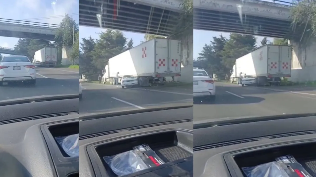 (Video) Reportan choque en la autopista Toluca-Ixtlahuaca