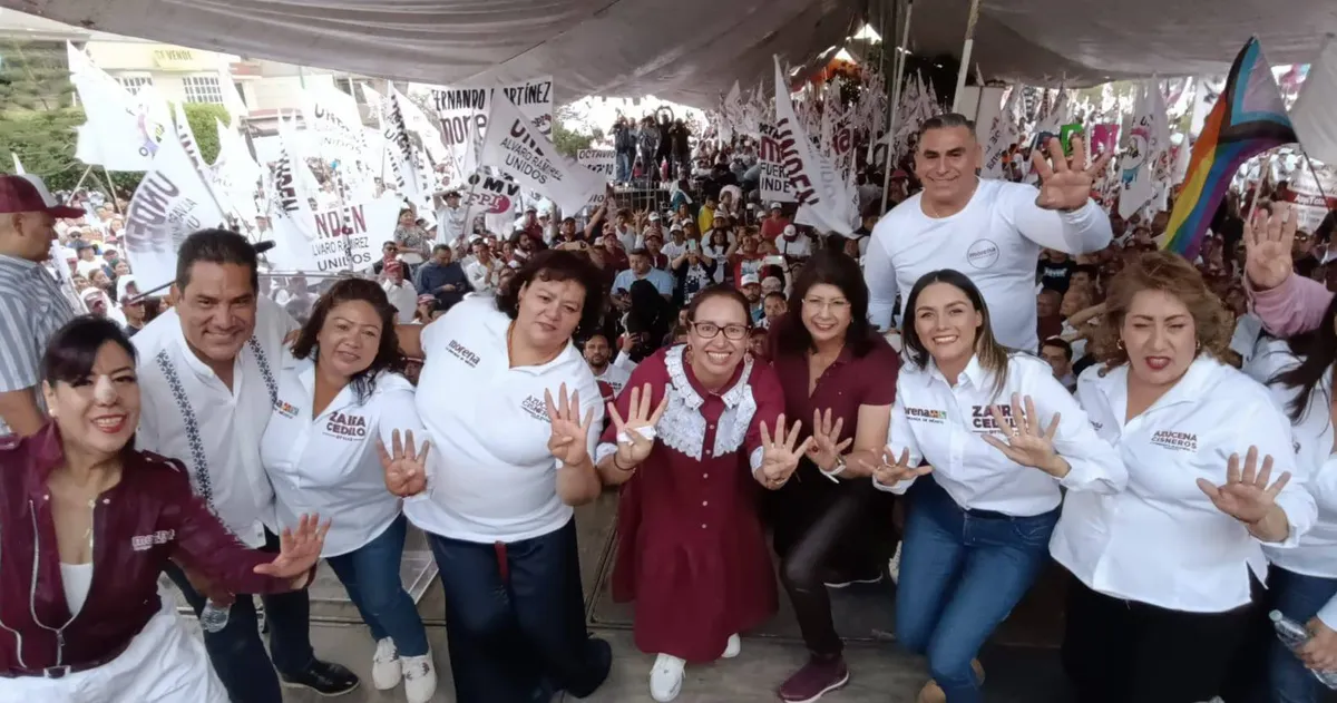 ¡Vamos a arrasar! advierte Azucena Cisneros ante 10 mil vecinos de Ecatepec