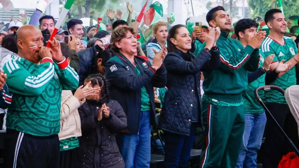 ¿Y si sí? Desde el EdoMéx, la Presidenta Claudia Sheinbaum y la Gobernadora Delfina Gómez apoyan a México en su encuentro contra Inglaterra