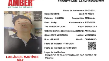 Alerta Amber: Se busca a Luis Ángel Martínez Díaz, desapareció en Tlalnepantla