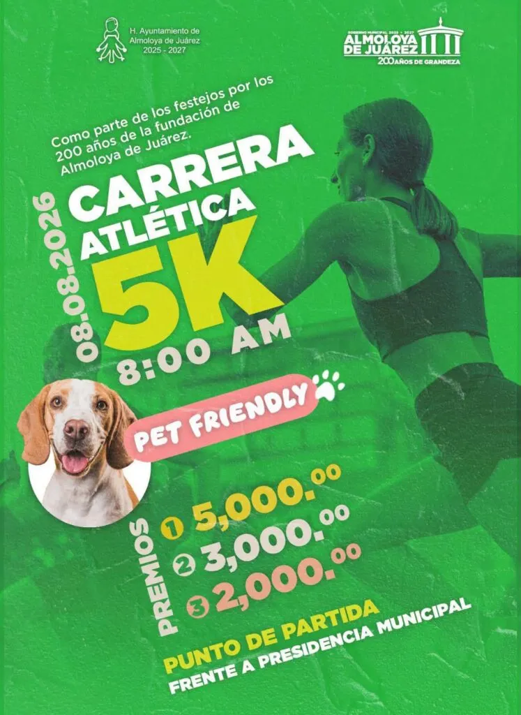 Almoloya de Juárez anuncia carrera Pet Friendly