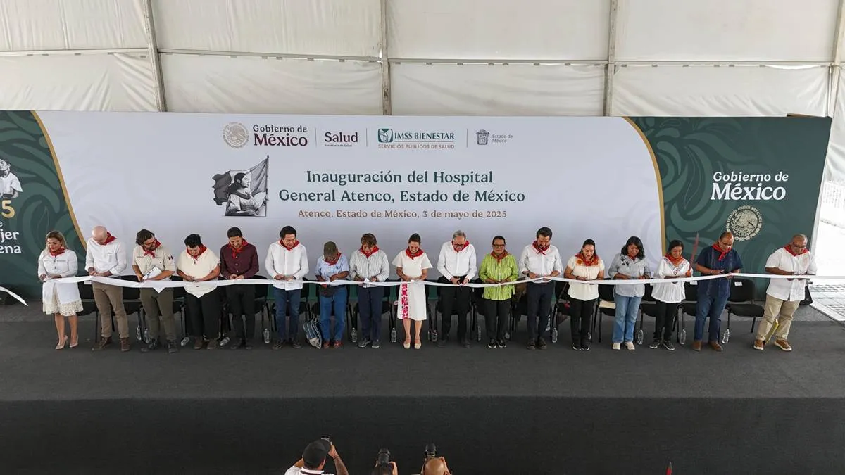 Sheinbaum entrega hospital y universidad a 19 años de la represión en Atenco