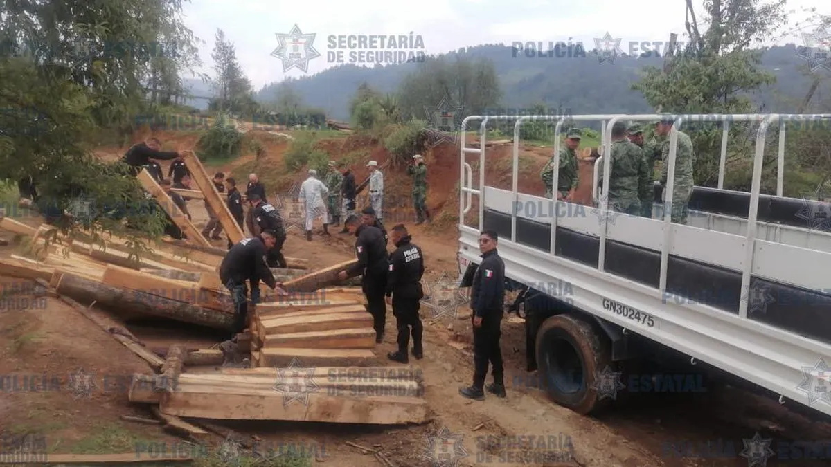 Aseguran madera de tala clandestina en Xonacatlán