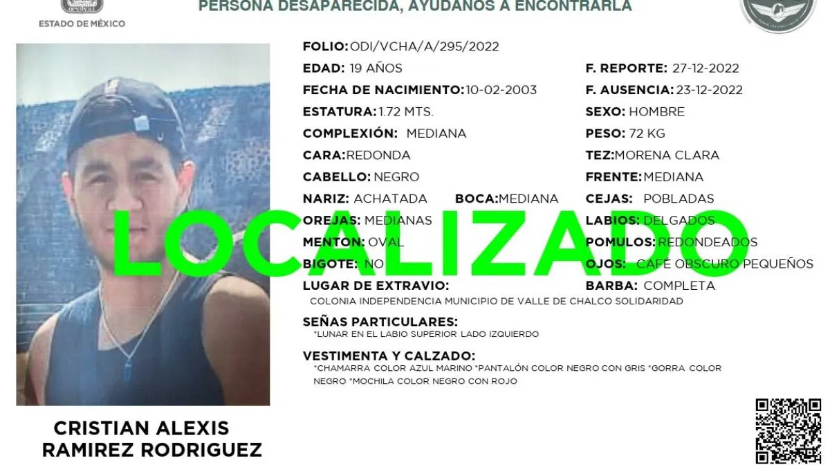 Joven desaparecido en Valle de Chalco aparece en Guatemala