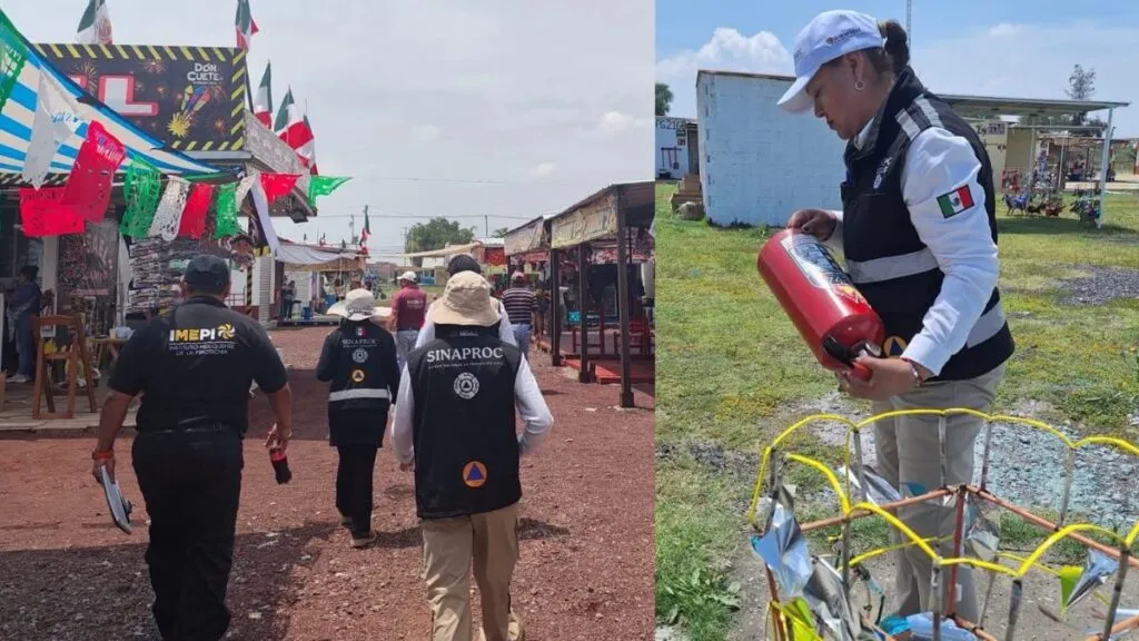 Protección Civil e IMEPI refuerzan prevención por uso de pirotecnia en fiestas patrias Edomex