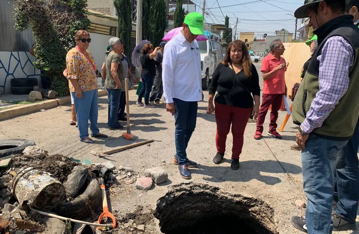 Ecatepec: Indalecio Ríos propone asignar presupuesto exclusivo para sustituir drenaje y tuberías dañadas