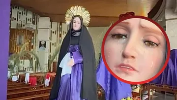 ¿Milagro en Semana Santa? Virgen llora en San Mateo Atenco