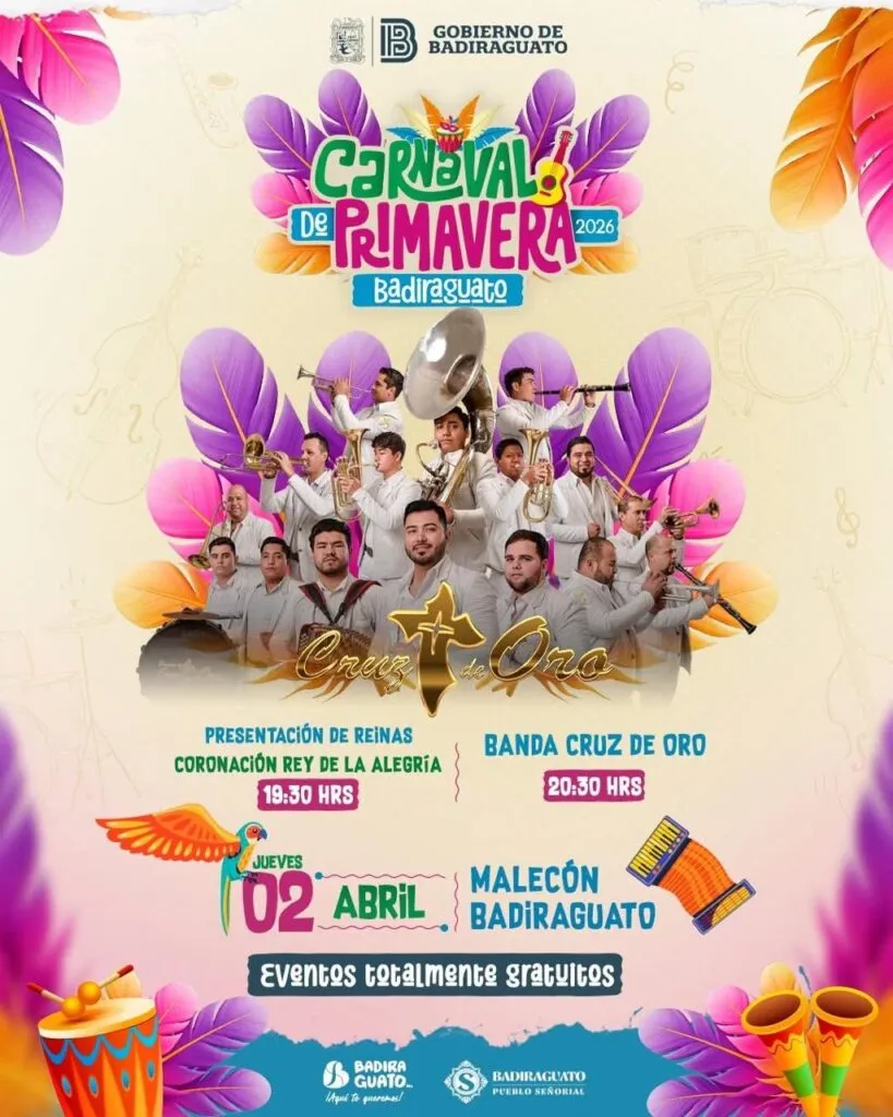 ¡Visita Badiraguato! Hoy inicia su gran Carnaval de Primavera 2026
