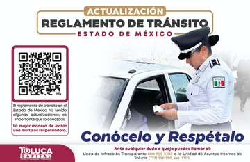 Nuevo Reglamento de Tránsito del Edomex ya está disponible en Código QR