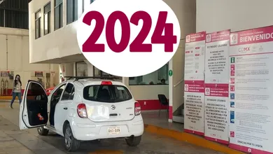 Foto de un Centro de Verificación Vehicular cuyo calendario de 2024 ya fue revelado.