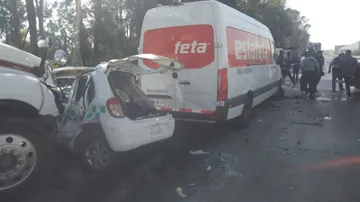 Coyotepec: Carambola deja dos personas muertas en el Trébol de Tepotzotlán