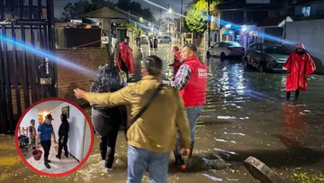 En Coacalco y Tultepec retiran lodo y apoyan a familias tras granizada